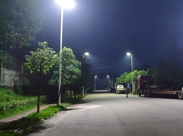 80W Solar Street Light Installed in China