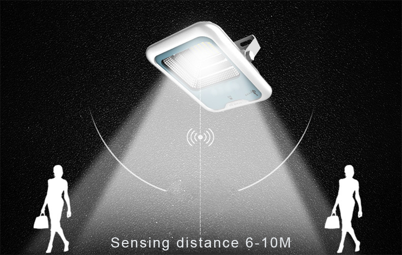 solar floodlight sensing distance