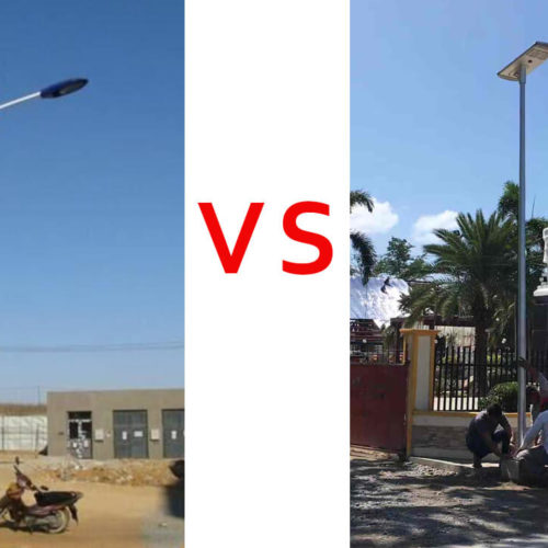 lumière solaire autonome vs tout en un